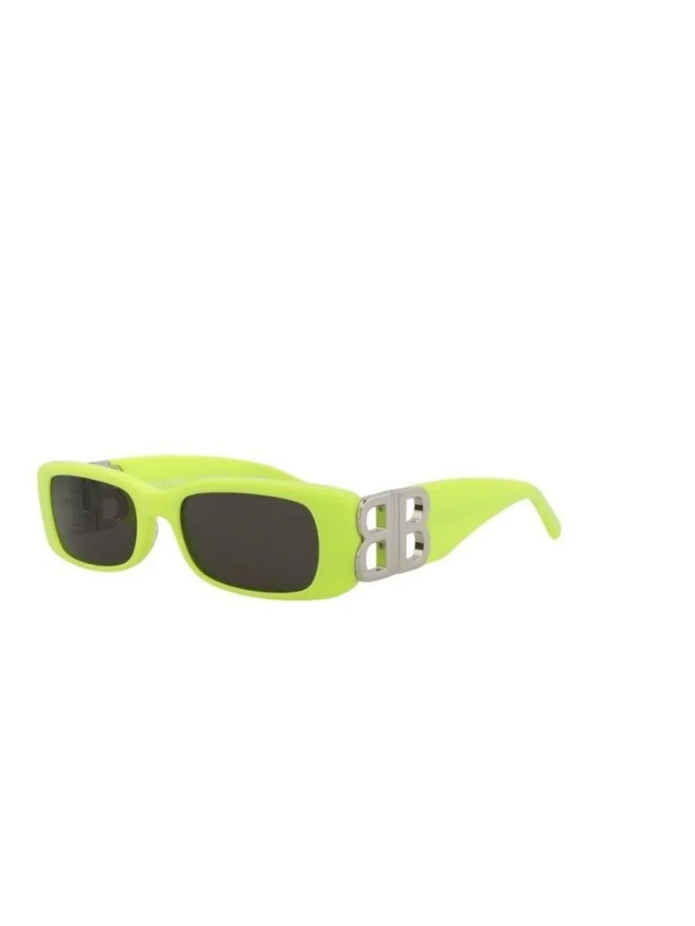 New Balenciaga Womens Square/Rectangle Yellow Silver Grey Fashion Designer Sungl